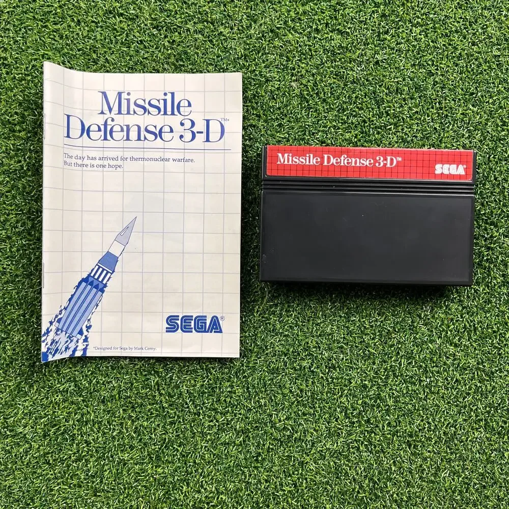 Missile Defense 3-D Sega Master System Game 1987